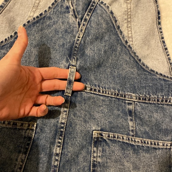 NWT FP We The Free Bibs. Ziggy Denim Overall Straight Leg. Sz. M - Picture 15 of 16